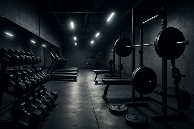 person working out at home